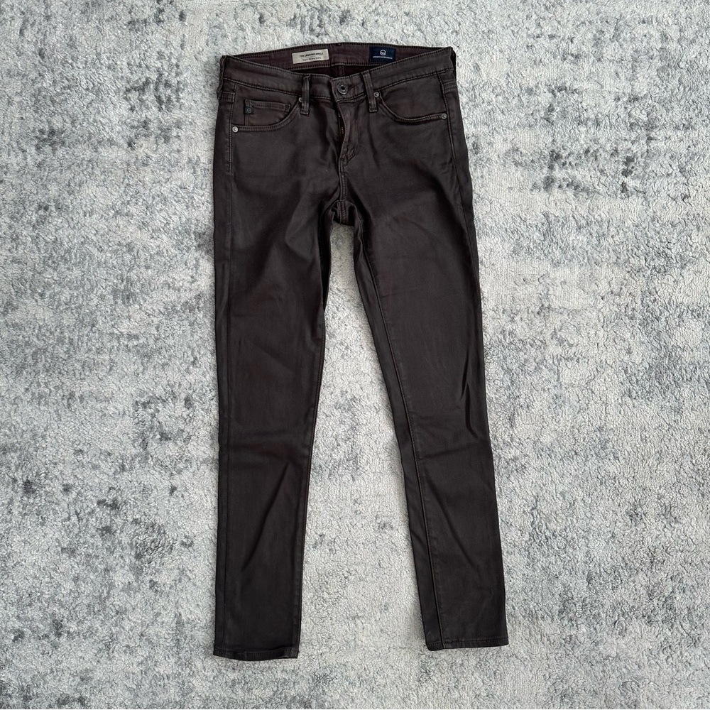 Dark Brown AG Jeans (The Legging Ankle - Super Skinny) Size 24R